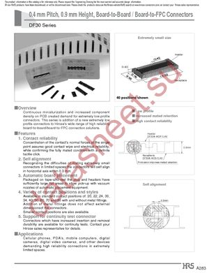 DF30FB-60DS-0.4V(81) datasheet  